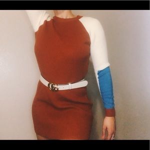 Honey bum warm knit dress